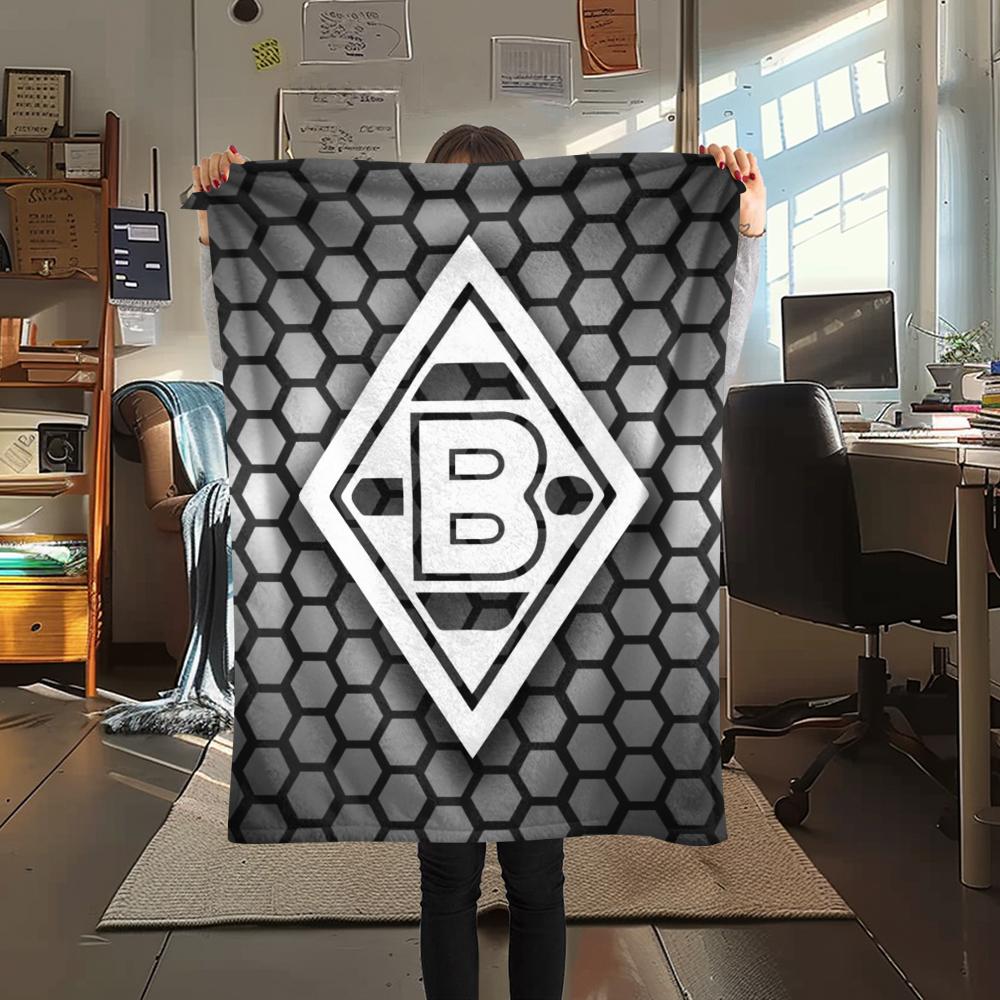 1pc Borussia Print Flannel Blanket, High quality Comfortable for All Seasons, Home Decor, Warmth and Comfort, Perfect for Christmas Gifts19