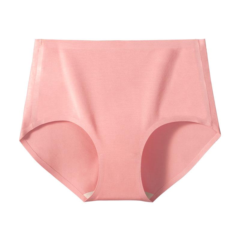 Jednodílné spodní prádlo s vysokým pasem bez stop, antibakteriální a prodyšné spodní prádlo Dámské módní kalhotky