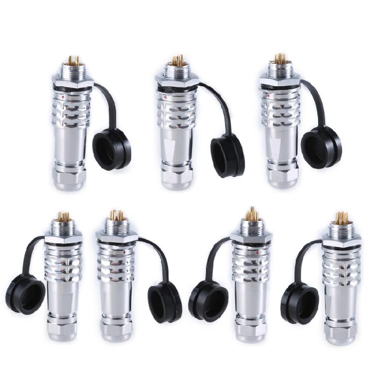 SF12 Connector Plug and Socket Set, Waterproof Metal Aviation Plugs SF1210 Plug SF1212 Socket for Electronic Devices