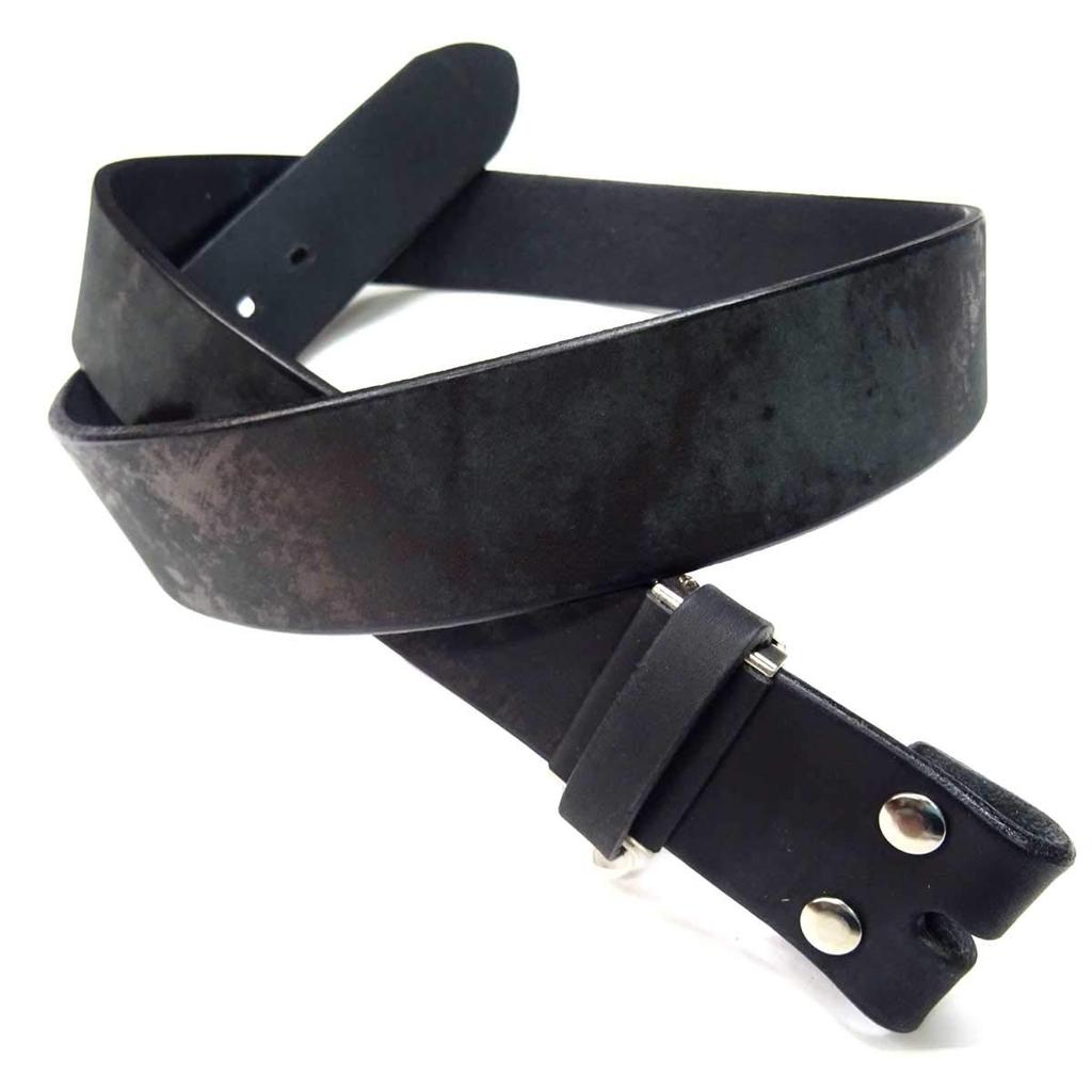 Bridge Made in belt leather genuine cowhide one piece of Tochigi unevenly size black [J Western] Japan, approx. 40mm, only, belt, leather, leather,