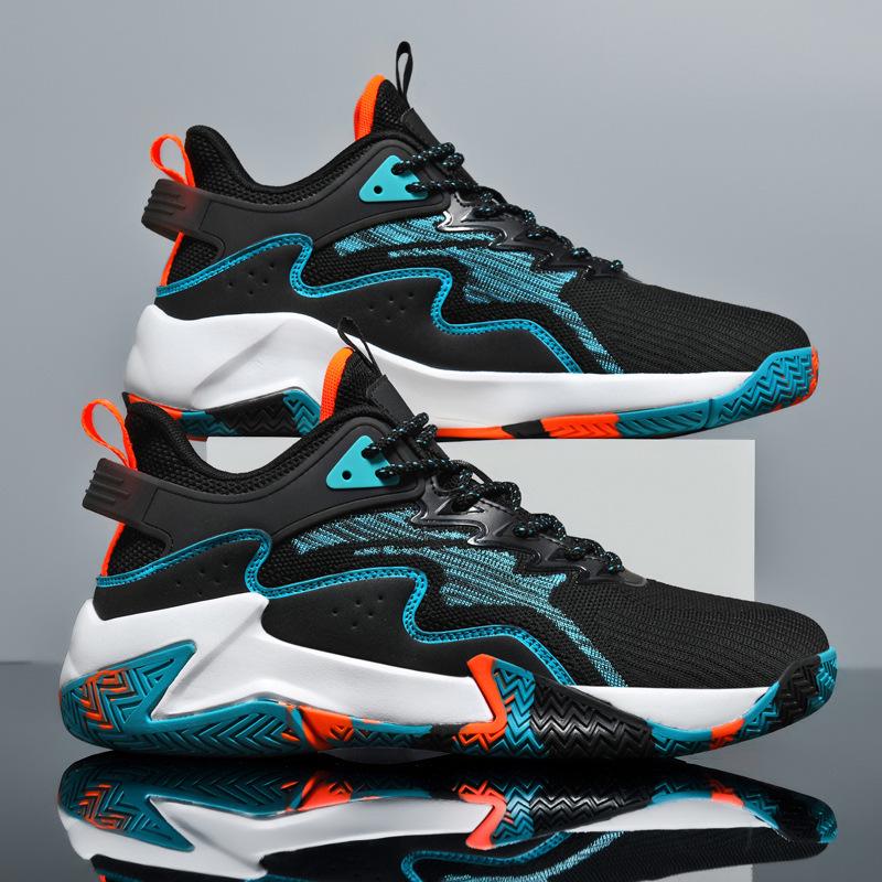 Chaussures de Basketball Respirantes Flyknit pour Hommes, Grandes Tailles 47-48, Chaussures de Sport et de Running