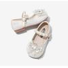 Girls' shoes Children's princess shoes Crystal leather shoes Sparkling 2025 new spring and summer little girl soft sole gift
