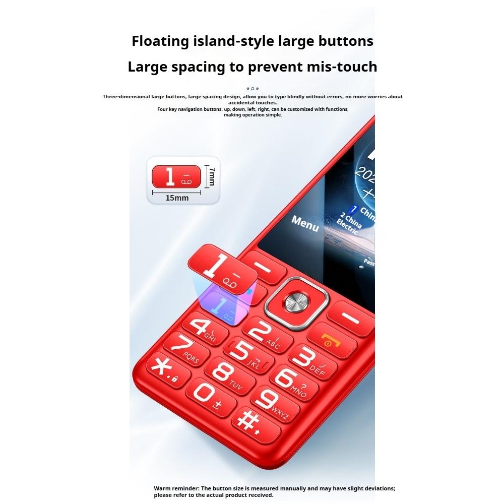 To Cool 4G Full Netcom The Elderly Mobile Phone Button Elderly Machine Long Standby Loud Sound