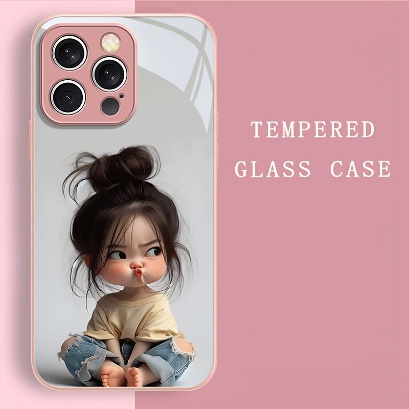 

Чехол для телефона с рисунком милой пухлой девочки, подходит для iPhone 17 16 15 14 13 12 11 Pro/Max/Plus, противоударный и защищающий от падений For iPhone 11PROMAX