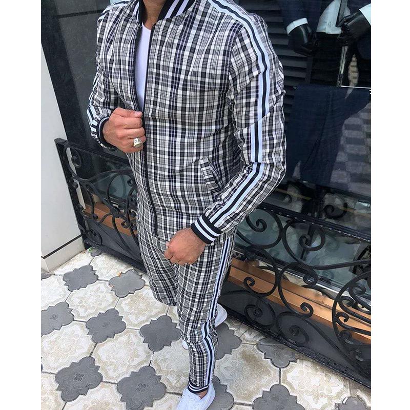 Men's Quick-Dry Sports Suit: Outdoor Casual Jacket & Drawstring Trousers
