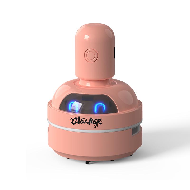 Cartoon Desktop Vacuum Cleaner for Eraser Shavings, Keyboard Dust, and Pencil Debris.