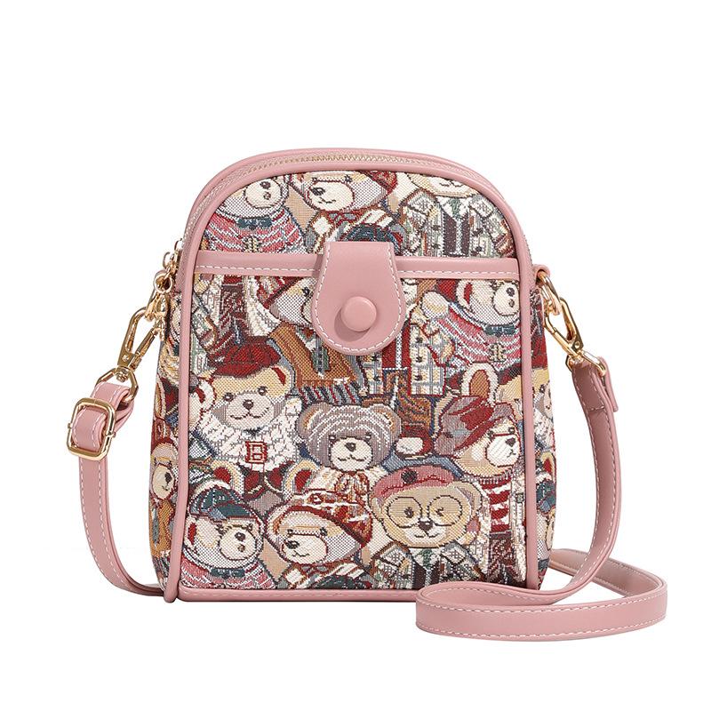 Trendige Damen Halbkreis Umhängetasche – Vielseitige Einzel-Schulter Handy-Tasche