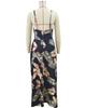 2025 Europäisches & Amerikanisches Damen V-Ausschnitt Schlitz Print Sommerkleid