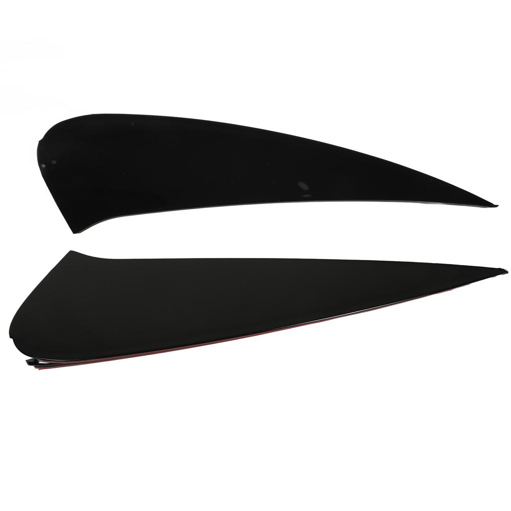 Bumper Air Vent Canard Glossy Black Rear Bumper Side Vent Spoiler Reduces Air Resistance Wearproof Safety for