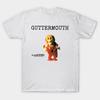 Asiatische Größe Herren Schwarzes Print-T-Shirt Gutter Mouth_Band Merch #06 No-Cut Print Baumwoll-T-Shirt