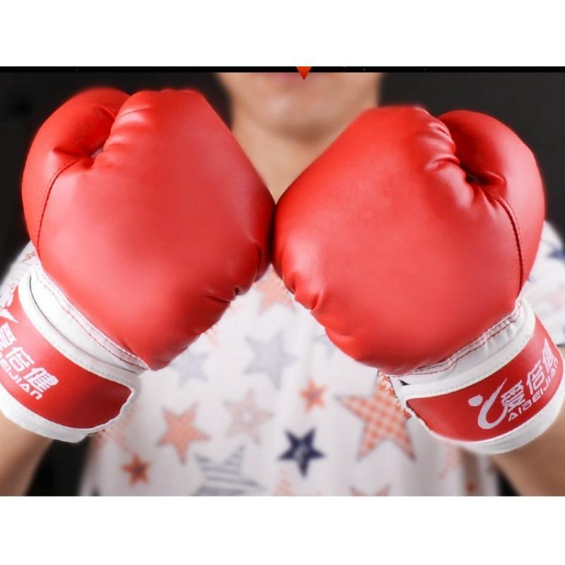 Boxing Gloves for Kids Children Fighting Sanda Muay Thai Karate Gloves PU Leather Boys Kick Boxing Training Equipment