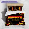 Germany Football Printed Bedding 3 Piece Set Cozy Breathable Bed Cover Set as Housewarming Holiday Gift