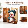 Christmas Shaped Wooden Photo Desktop Ornament for Holiday Home Decor