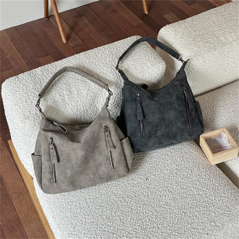 Women Crossbody Bag Luxury Designer Oblique Cross Single Shoulder bag Large Capacity Handbags Retro Matte PU Leather Hobos purse