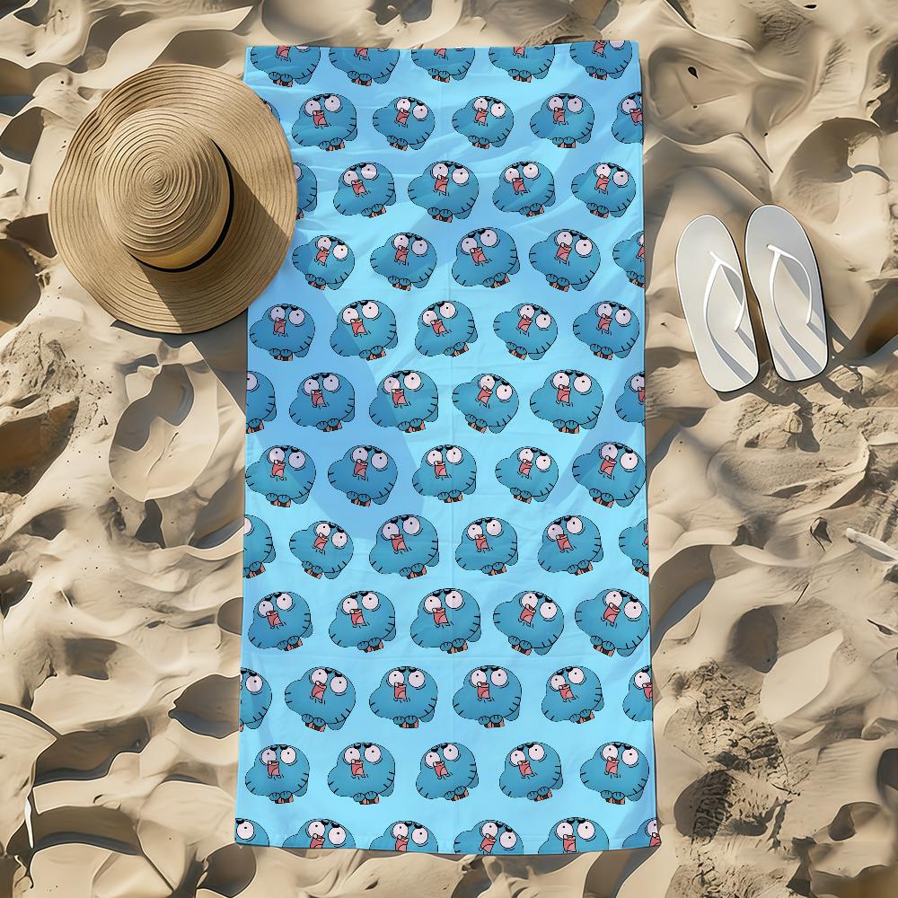 Handtuch Strandtuch Übergröße Schnelltrocknend Saugfähig G-gumball lustig Weich Schwimm W-Welt der Strandtücher A-Erstaunlich für Männer Frauen