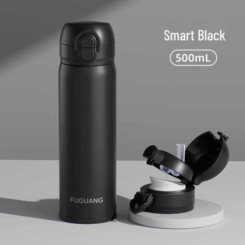 Fuguang 316L Stainless Steel 500ml Insulated Bottle with Straw