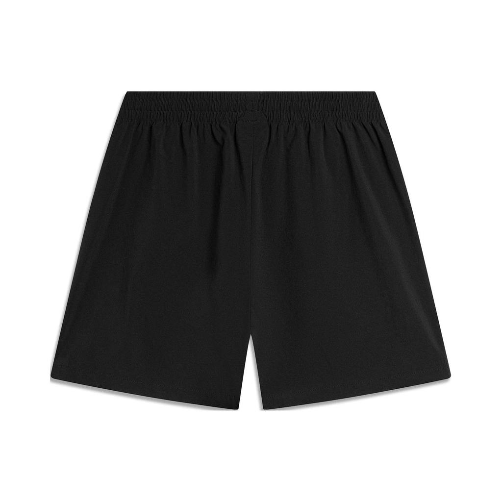 Li Ning Sports Trend Series Solid Color Ice Feel Loose Casual Shorts Women Shorts Black AKSU322-2