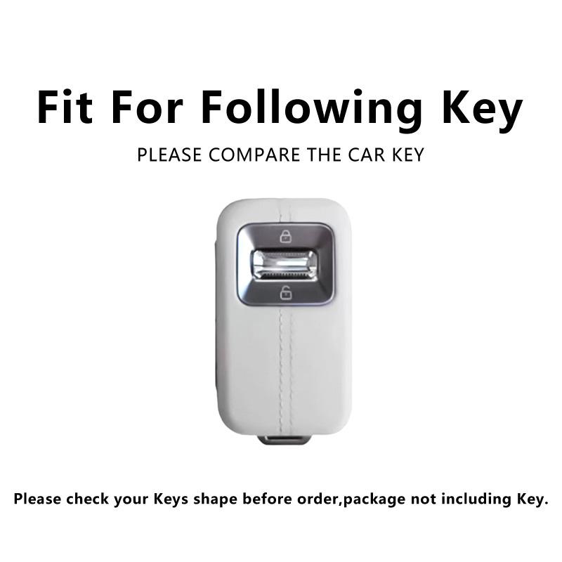 Zinc Alloy Car Key Case For Zeekr 8X  9X  Keychain Remote Protection Cover Shell Housing Ring Holder Fob Accessories
