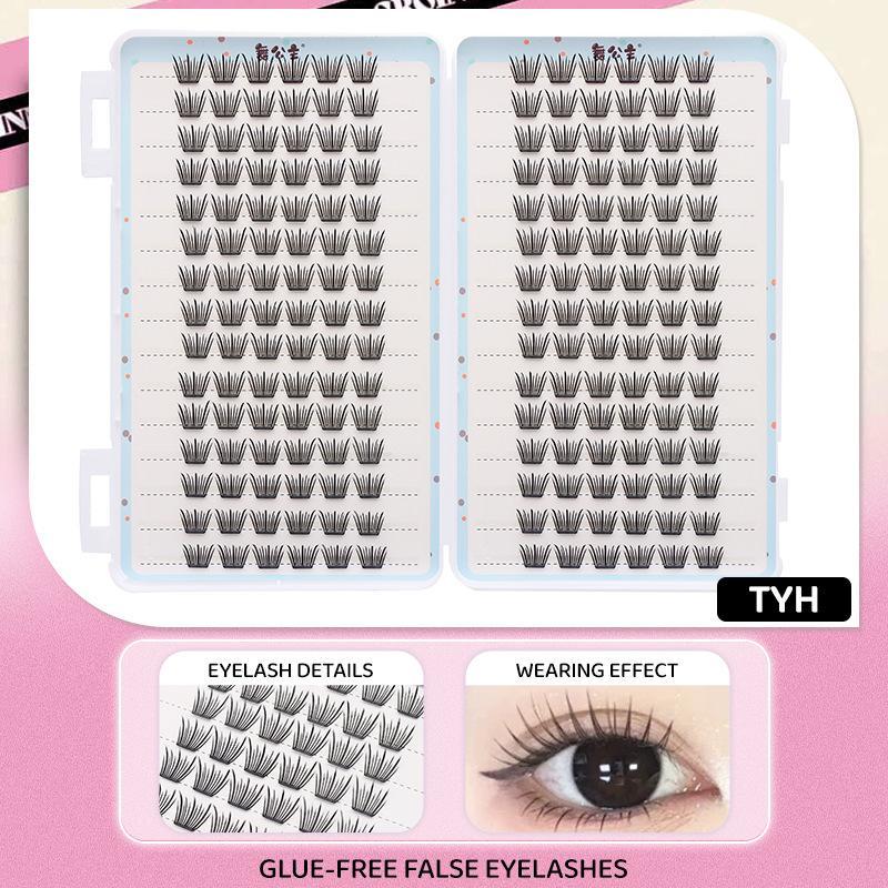30Rows Idol Clusters Lashes Glue Eyelashes Book Manga Eyelash Clusters Diy Lashes Makeup Natural Anime Lashes Eyelash