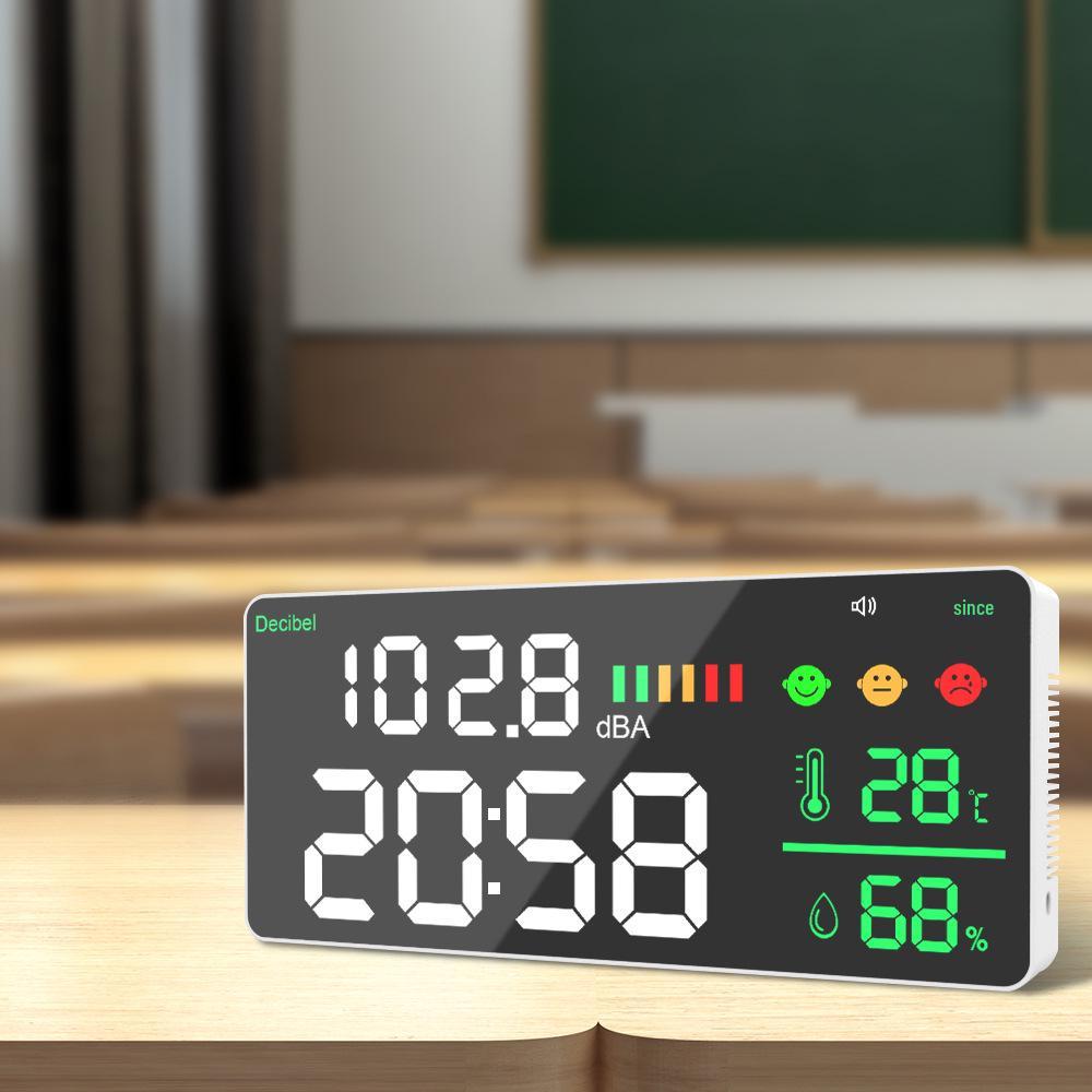 Wall-Mounted HD Sound Meter with Large Digital Display