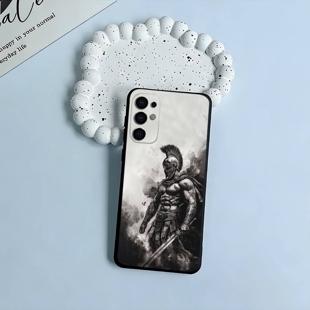 

Cool S-Spartan Phone Case For Samsung S25,S24,S21,S22,S23,S30,Ultra,S20,Plus,Fe,Lite,Black Soft Silicone Samsung S30plus5G