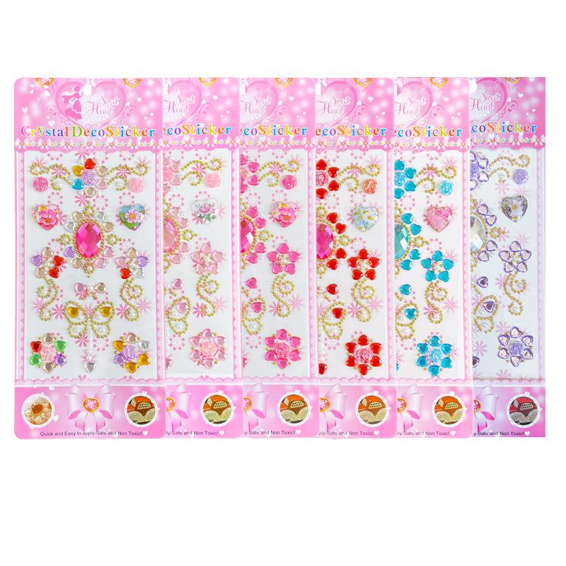 Colorful Acrylic Rhinestone Stickers for Phone & Photo Album Decoration