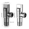 Multi purpose Shut Off Solution Convenient 1/2 Turn Angle Stop Water Control Device Perfect for Various Applications