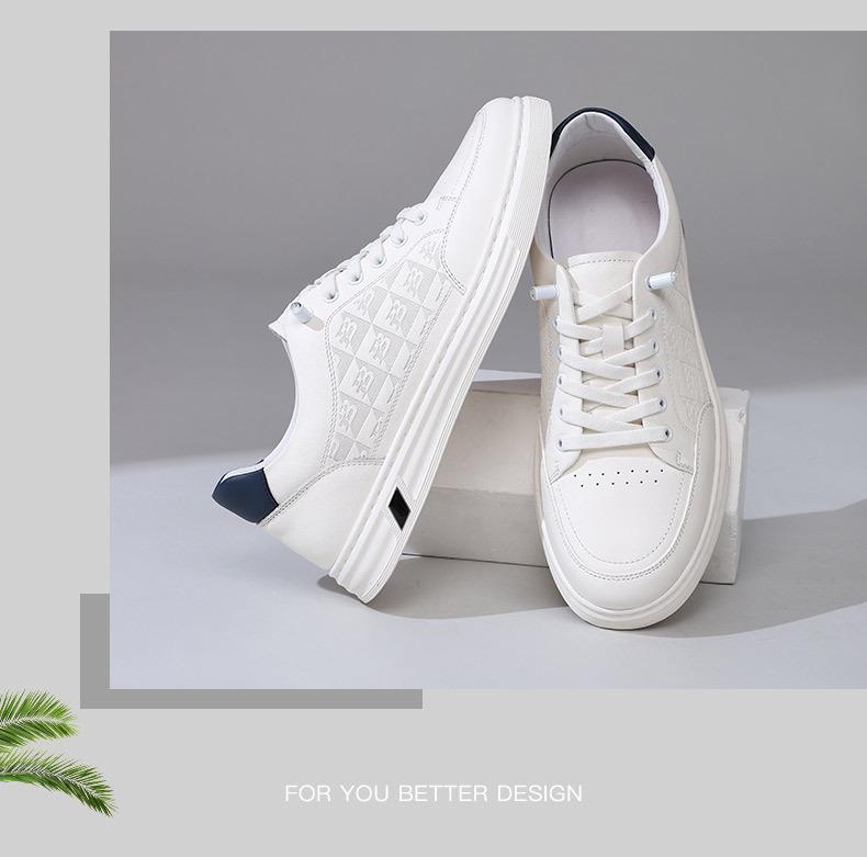 Men's 2025 Autumn Genuine Leather Slip-on Casual Sports Skate Shoes