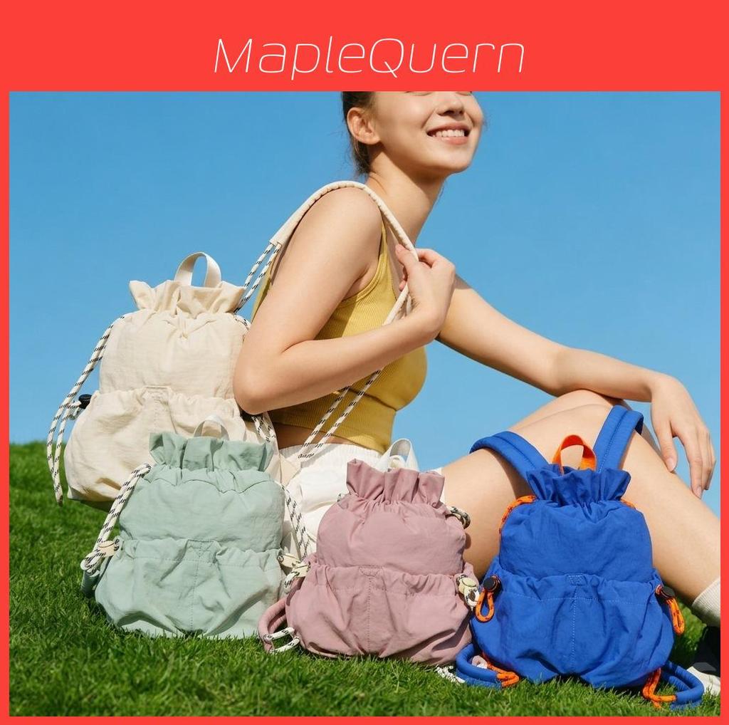 Minimalist Cloud Shape Nylon Mini Backpack For Casual Travel And Daily Use