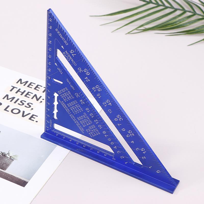 7-Inch Metric Woodworking Aluminum Alloy Triangle Gauges Right Angle Ruler Measuring Gauging Tools High Precision Marker Ruler