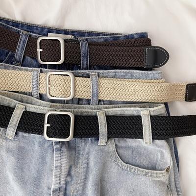 Damen Gürtel Lässiger Gewebter Elastischer Gürtel Outdoor Sport Herren Gürtel Klettern Arbeitsgürtel Jeans Anzug Hose Herren- und Damen-Universal
