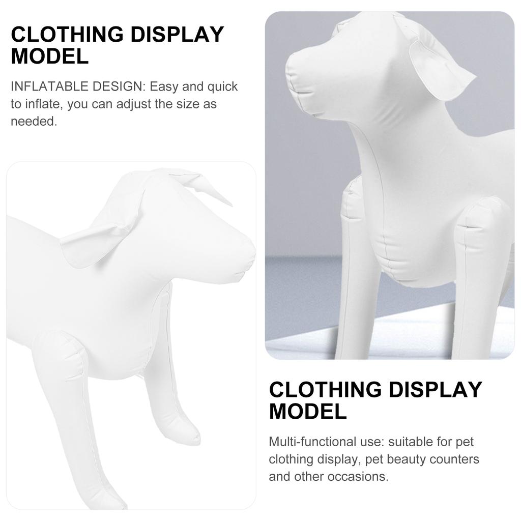 Hund Stehendes Modell Hund Schaufensterpuppe Aufblasbares Hundemodell für Kleidungsausstellung Bühnenrequisite