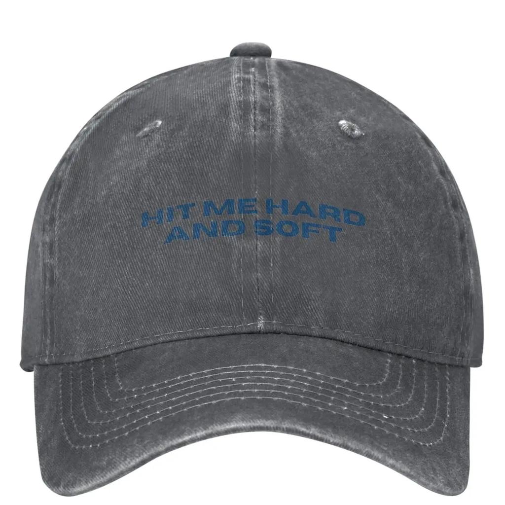 Classic Hit Me Hard And Soft BILLIEs 2024 Baseball Caps Unisex Style Distressed Cotton Cap Outdoor Workouts Hats Cap