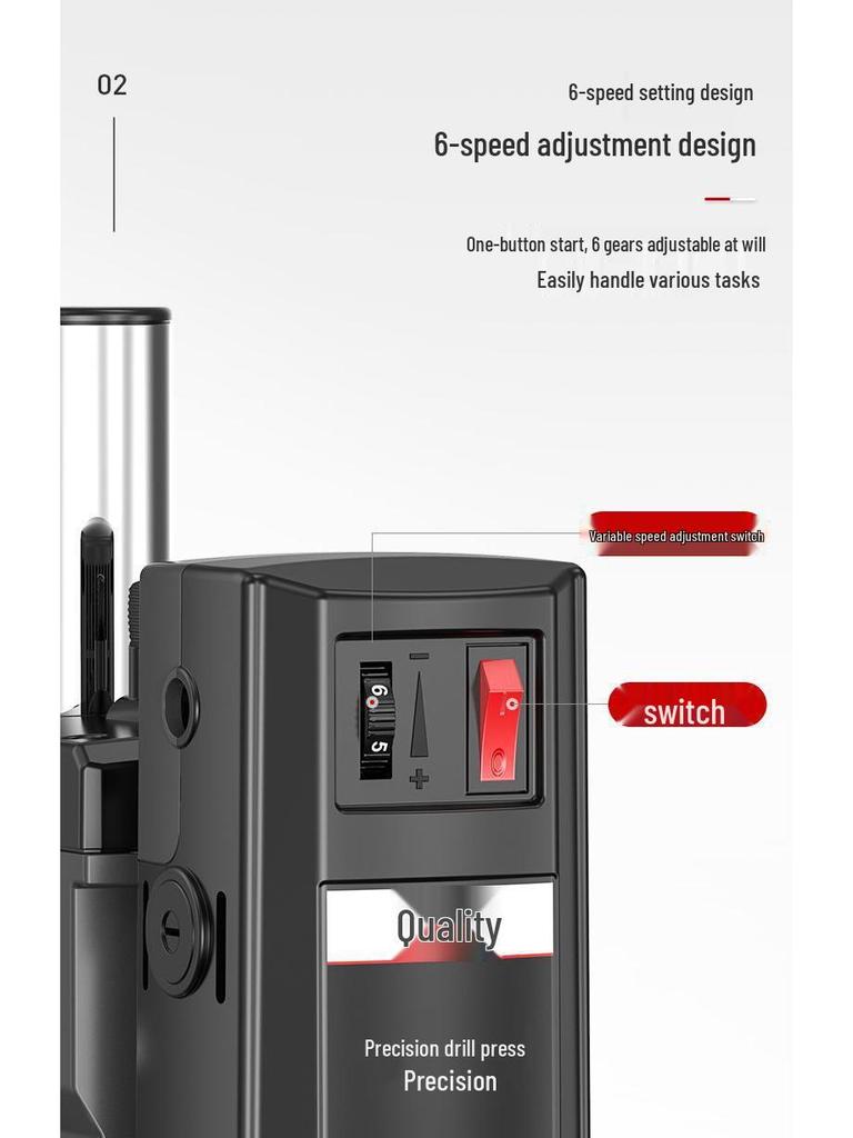 High-Power Japanese Bench Drill: Compact, Multifunctional & Precision Drilling Machine, 220V