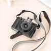 PU Leather Camera Case Fujifilm X100V - Slim Single Shoulder Bag With Arc Strap Neutral Style Men Women