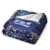 Dark blue Jewish Passover Blanket Quality Warm Throw Blanket Autumn Travel Office Living Room Funny Bedspread