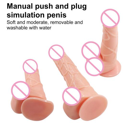 Dildo Anal Masturbator Easy To Clean Universal Cozy Penis Thrusting G-spot Masturbator for Lesbian