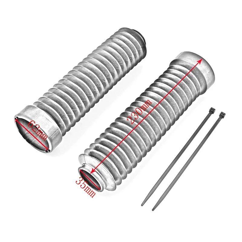 Motorcycle Rubber Front Fork Shock Boot Dust Cover Protection for Honda ATC 250R 1983-1986 Motorbike Accessories