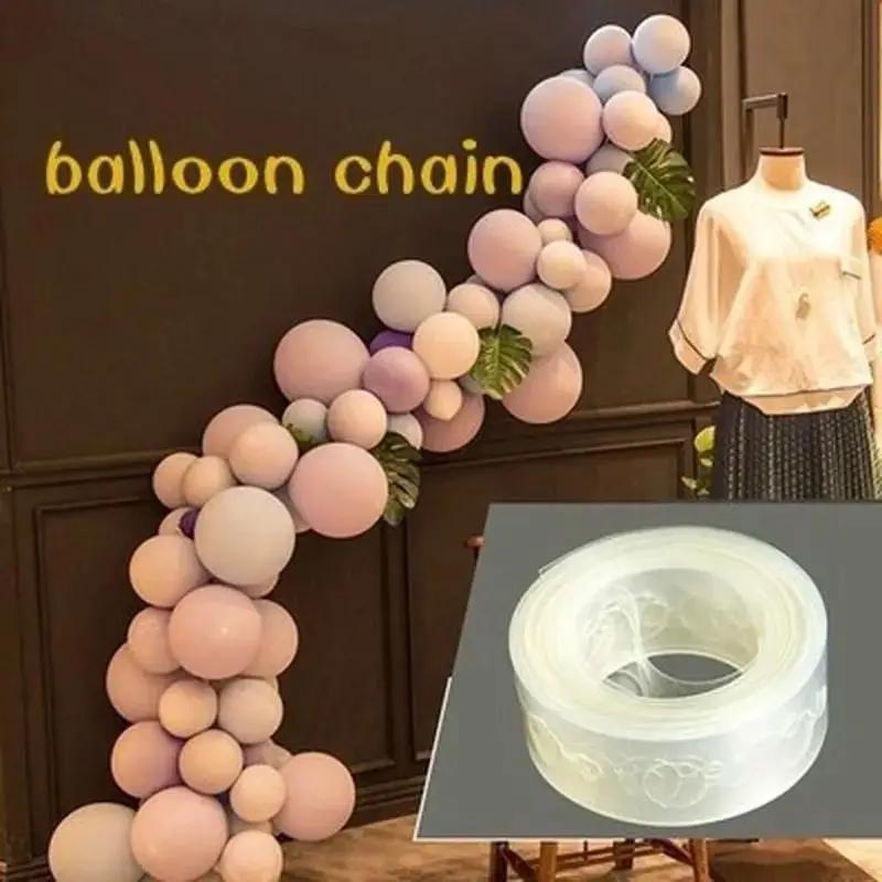 New 1pcs Balloons Modeling Tool Plastic Balloon Chain 5M Balloon Tie Tool Birthday Wedding Party Decor Balloon Seal Chain
