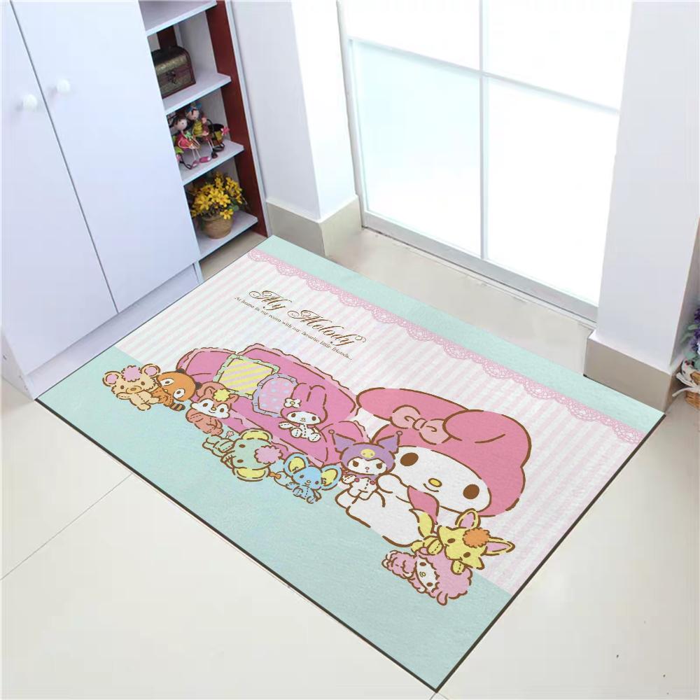 Door Mat My Melody Kawaii Rug Kitchen Decoration Absorbent Bathroom Rug Home Bedrooom Carpet Doormat Entrance Door Doormats Rugs