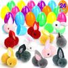 Ostereier Spielzeug - Bedruckte Plastik-Öffnungseier mit DIY-Hasen Gashapon Geschenken