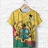 Ghana Flag Map 3D Printed T Shirt For Men Clothes Casual Kids T-Shirt GHA National Emblem Tshirt Sport Male Jersey Africa Tops