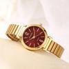 Sunlifex Ankra Red Small Gold Watch - Elegant Fashion Quartz Wristwatch Women