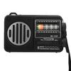 AM FM SW Radio USB Rechargeable Support Memory Card USB Playing Portable Bluetooth Radio with Flashlight Large Knob