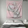 Tatty Teddy Wall Tapestry Aesthetic Wall Hanging Printed Fabric Blanket Decorative Tapestries for Bedroom Living Room Home Decor
