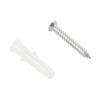 12pcs Wire Shelf End Bracket White Plastic Closet Shelves Brackets with Screws