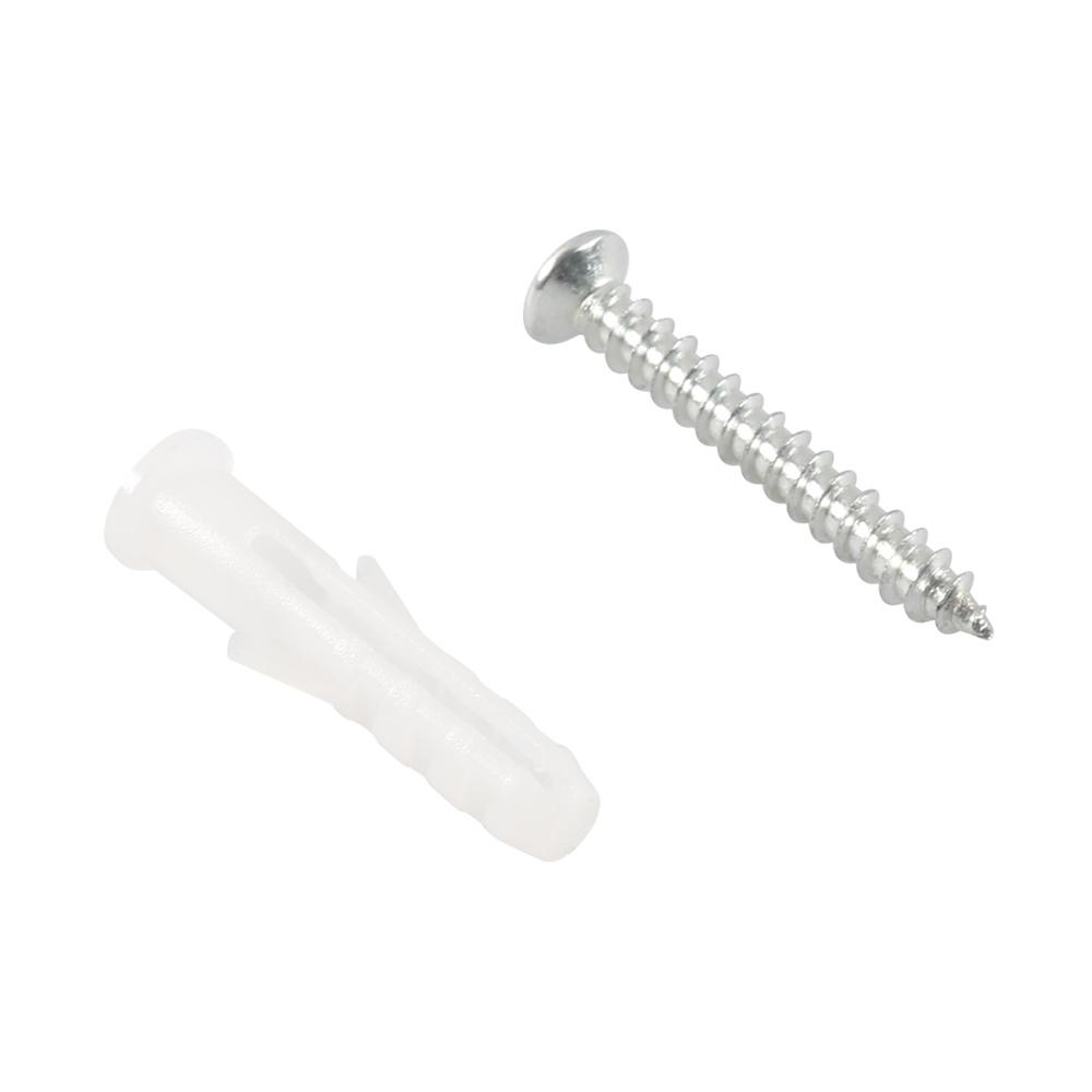 12pcs Wire Shelf End Bracket White Plastic Closet Shelves Brackets with Screws