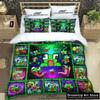 Divertido Dibujo Animado Juego U-Innombrable Juego de Ropa de Cama Niños Niñas Individual Matrimonial Matrimonial Funda Nórdica Funda de Almohada Cama Adulto Dormitorio