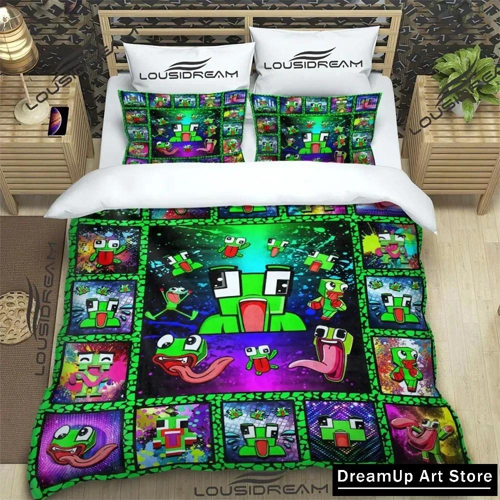 Divertido Dibujo Animado Juego U-Innombrable Juego de Ropa de Cama Niños Niñas Individual Matrimonial Matrimonial Funda Nórdica Funda de Almohada Cama Adulto Dormitorio