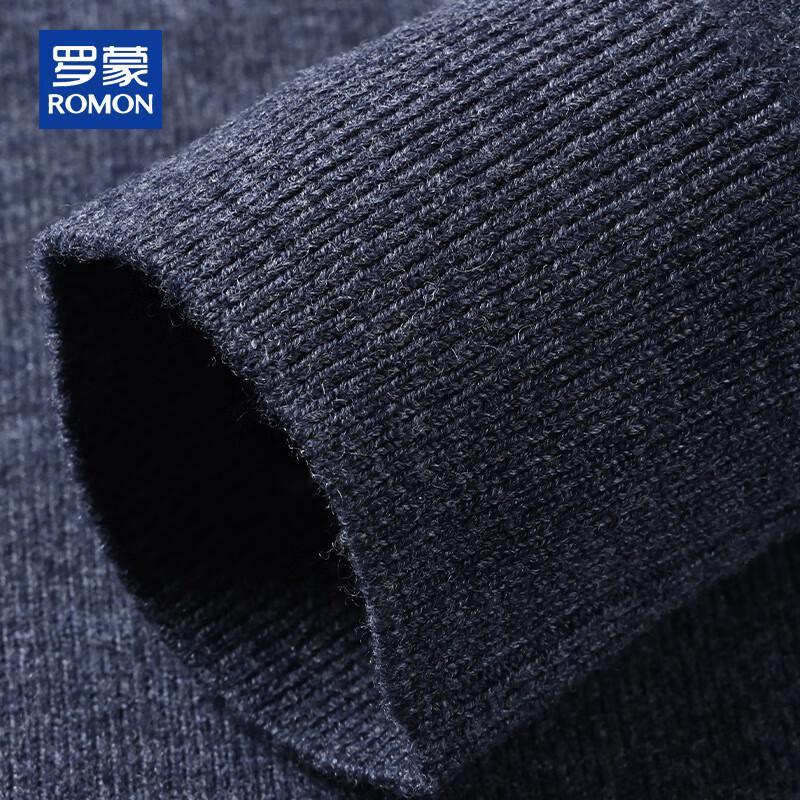 Romon Men's 100% Pure Wool Polo Collar Sweater